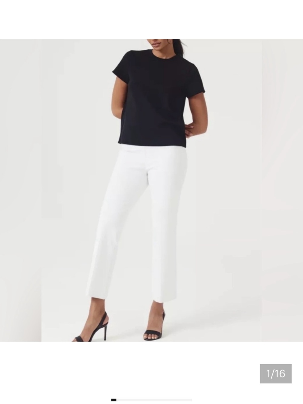 SPANX silver linings White Straight-Leg Dress Pants